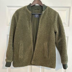 Abercrombie & Fitch Forest Green Bomber Jacket in XS